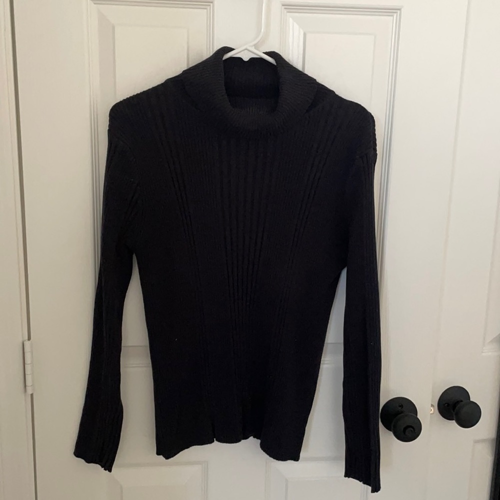 Great Northwest black textured turtleneck